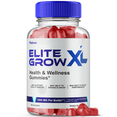 Elite Grow XL Advanced Male Performance Formula Vitamin Supplement (60 Gummies)