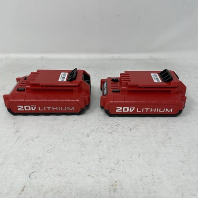#ad Porter Cable 20V Max 2.0Ah Lithium Ion Battery PCC682 Lot of 2 *Parts Only* $26.99