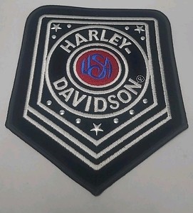 Harley Davidson Fat Boy Studded Stars Patch - 6 1/4" × 5 1/8"
