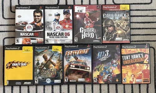PS2 Games Lot 9 Games Untested PlayStation Bulk VG PLAYSTATION GAME LOT