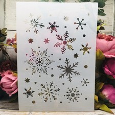 A4 Schneeflocke Schablonen