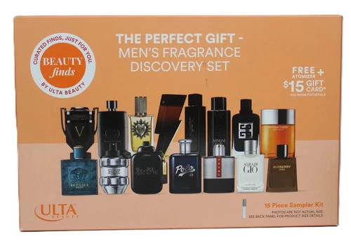 Ulta The Perfect Gift Men's Fragrance Discovery Set + Atomizer Sample Travel