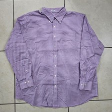 Peter Millar Nanoluxe Mens XXL Long Sleeve 100 Cotton Button Down Dress Shirt