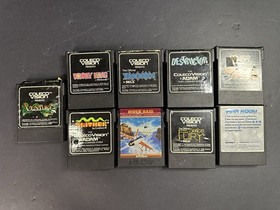 Colecovision Console Bundle W/ 8 Games 2 Controllers Cords Tested Working READ