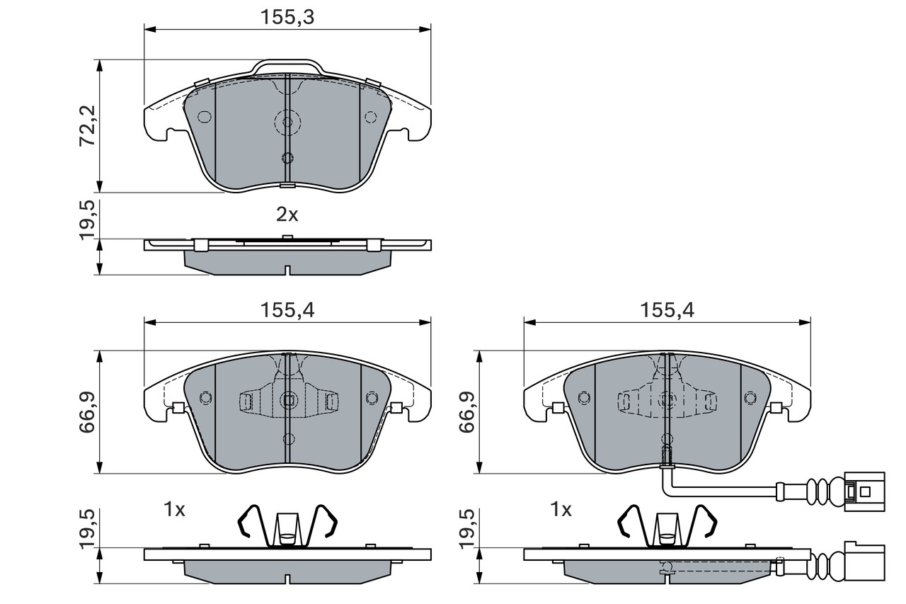 Fits BOSCH UK�ADY HAMULCOWE 0 986 494 372 HAM PADS.   ⭐UK Stock⭐