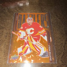 Upper Deck Series 1 2025-26 Dustin Wolf Calgary Flames Dazzlers Orange #DZ-38