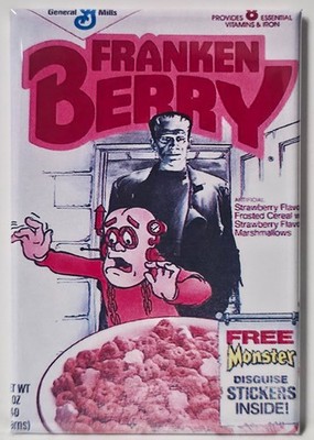 Frankenberry Vintage Monster Cereal Box 2'' x 3'' Fridge Locker MAGNET FREE SHIP 2