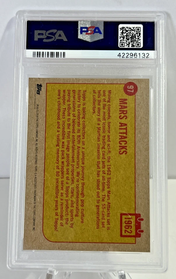 1962 Mars Attacks! 2018 Topps 80th Anniversary #97 PSA 10 Gem Mint - Image 4 of 4