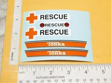 Mini Tonka Jeep Wagoneer Ambulance Replacement Sticker Set TK-281