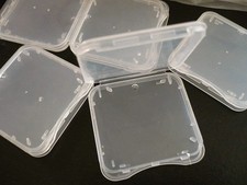 10 pcs SD MMC / SDHC PRO DUO Memory Card Plastic Storage Jewel Case clear