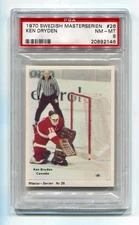 1970 Swedish Cumulus Mastar Masterserien 26 Ken Dryden PSA 8 NM-Mint Rookie RC
