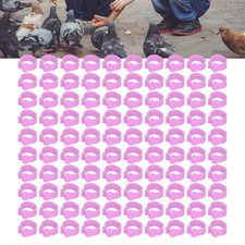 100PCS 8mm Pigeons Identification Leg Rings Poultry Leg Bands No Words Pigeons