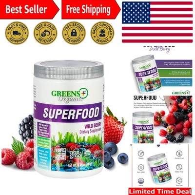 Organic Wild Berry Superfood Powder, Antioxidant Polyphenol, Blend for Mornin...
