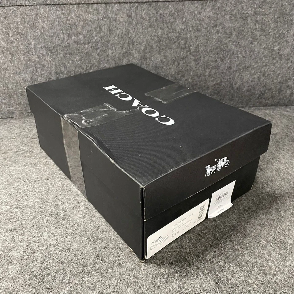 COACH Liv Leather Mary Jane Shoe Women's Size US 5.5 B Optic White - Image 2 of 4