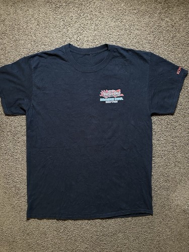 Vintage Yugioh Dragon Duel TCG Large Black T Shirt Blue Eyes White Dragon Rare - Picture 5 of 10