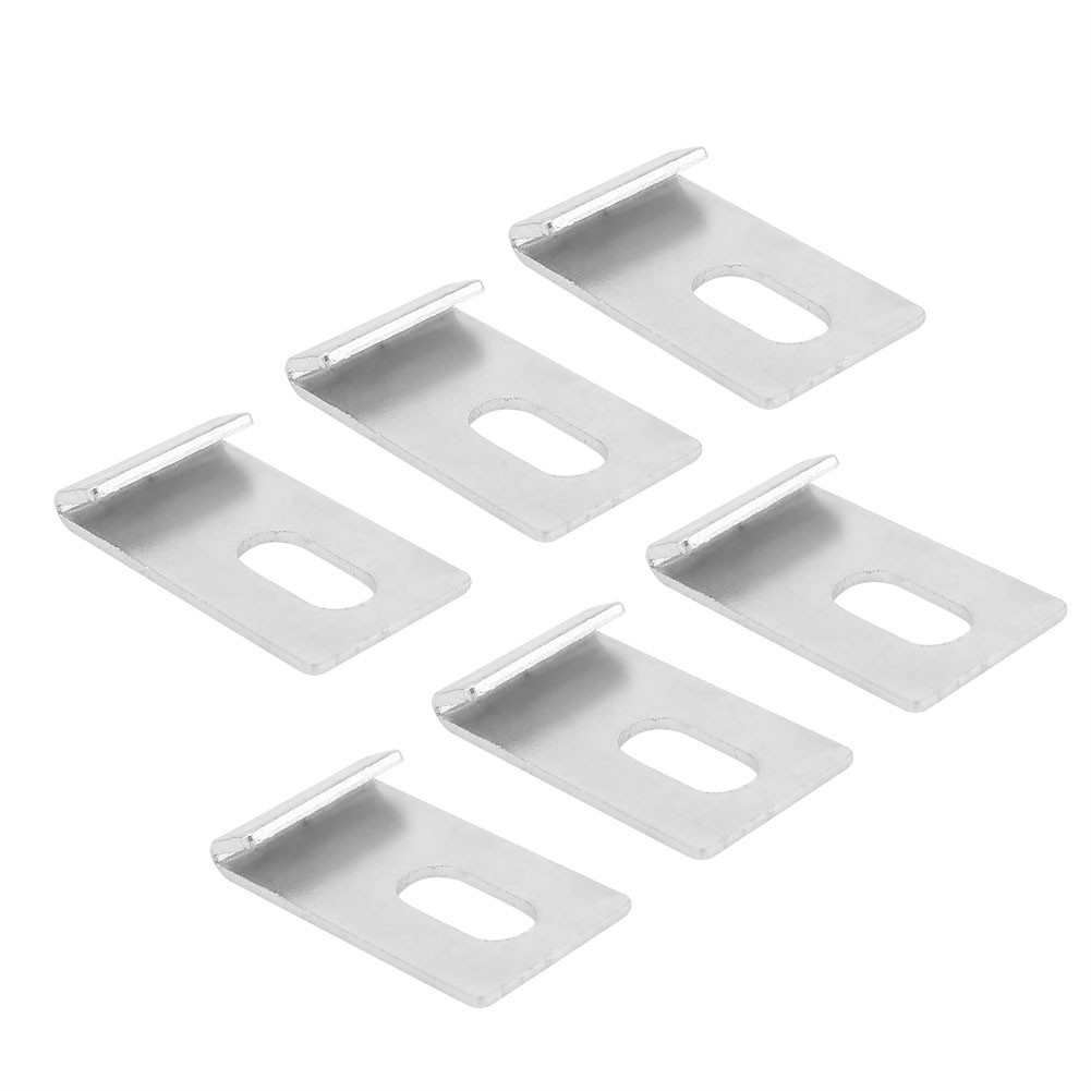 *10pcs Greenhouse Base Clips Sliver Metal Fixings Attaches Kit Tool