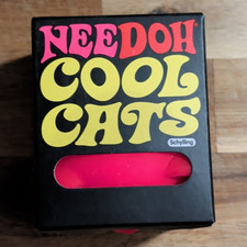 Schylling NeeDoh Cool Cats Pink Squeezable Stress Reliever Gel Toy 26028HY