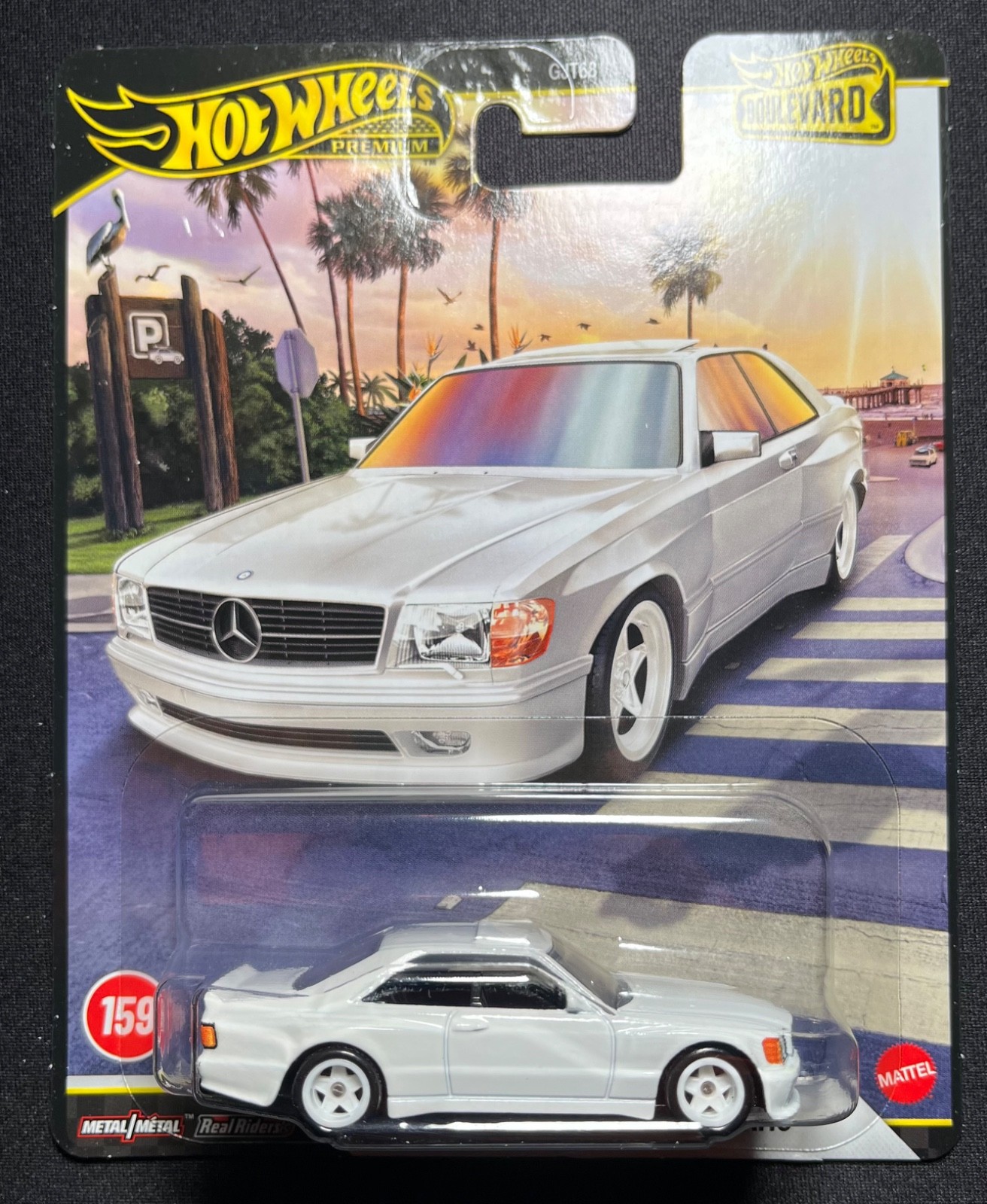 1989 MERCEDES BENZ 560 SEC AMG HOT WHEELS PREMIUM BOULEVARD #159