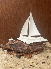 JOHN PERRY Vintage Large Resin Sailboat And S...