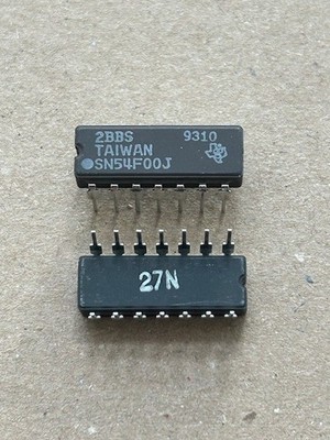 1 Stück Integrierte Schaltung - SN54F00J - Texas Instruments - CDIP14 - Vintage