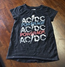 ACDC Powerage Kids Tee 6/6x Distressed Band Tee Graphic