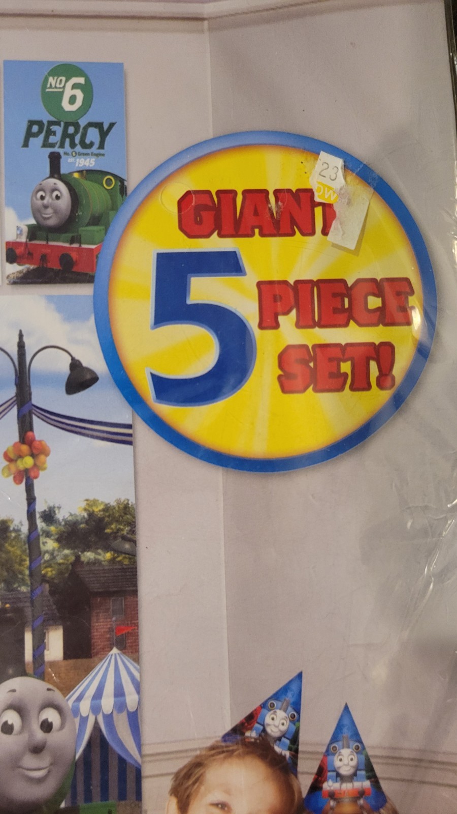 Thomas & Friends Giant Scene Setter Wall Decorating Kit 5 Piece Set 2011 NEW