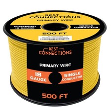 18 Gauge Car Audio Primary Wire 500ft   Remote, Power/Ground Electrical