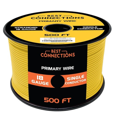 #ad 18 Gauge Car Audio Primary Wire 500ft – Remote Power Ground Electrical $29.95