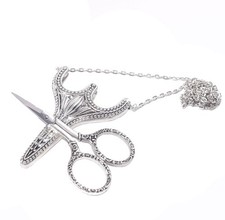 Stainless Steel Sharp Tip Sewing Snips Thread Cutter Safety Scissors with She...