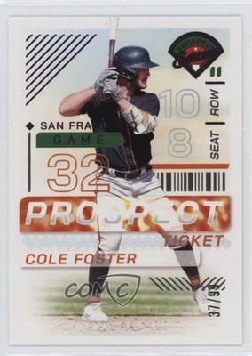 2024 Panini Prospect Edition Purple 37/99 Cole Foster #94 1a7j