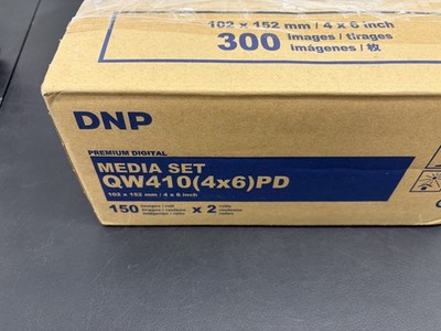 As-is DNP QW410 4x6 Paper & Ink Ribbon Kit 150 2 sets (300 Prints)