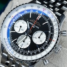 2023 Breitling Navitimer AB0138 – 43mm B01 Chronograph Black Dial Steel B&P 9