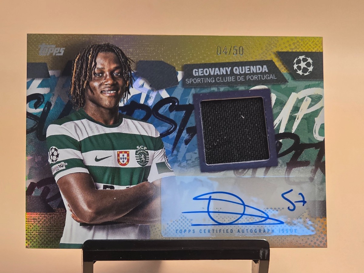 2025-26 TOPPS UEFA CLUB COMPETITION GEOVANY QUENDA SUPERSTAR AUTO