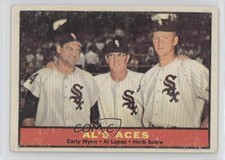 1961 Topps Al's Aces ( ) Early Wynn Al Lopez Herb Score #337 HOF fo7