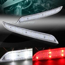 BMW 528I/535I/550I F10/F11/F18 CLEAR LENS LED REAR BUMPER REFLECTOR BRAKE LIGHTS
