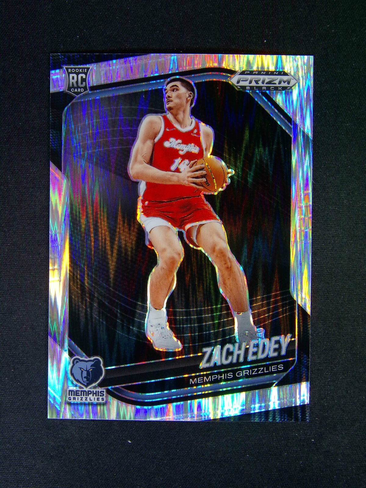2024-25 Panini Prizm Black Zach Edey #64 RC Rookie Skewed /249