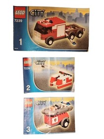 LEGO City Ladder Truck & Container Stacker 7239+7992