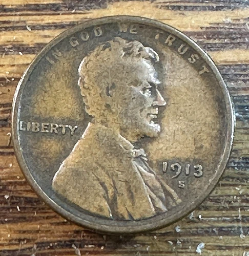 1913-S Lincoln Cent Nice Original Fine CHRC