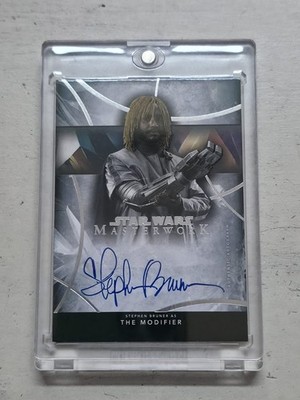 Topps Star Wars Masterwork The Modifier - Stephen Bruner AUTO Signiert A-T