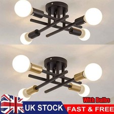 LED Modern Ceiling Light Bedroom Lamp Vintage Pendant Sputnik Chandelier Fixture