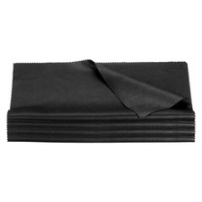 4pcs 12"x12" Guitar Cloths, Black Microfiber Guitar Cleaning Cloth