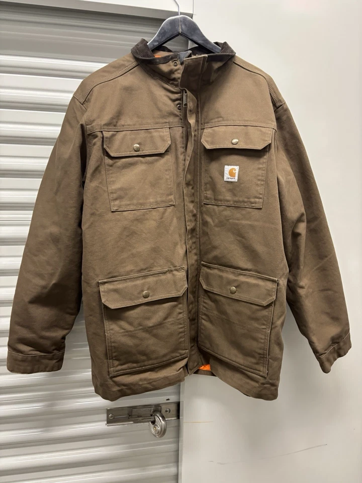 Vintage Carhartt Field Coat Removable Quilt Lining Mens Large RARE BROWN NWT - Image 2 of 2