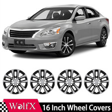 16 Wheel Covers For 2013-2018 Nissan Altima 4pcs Full Rim Hubcaps Black Silver