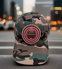 Indiana Fever Shield Logo Green Camo Cap / Hat  Adjustable! Caitlin Clark. 
