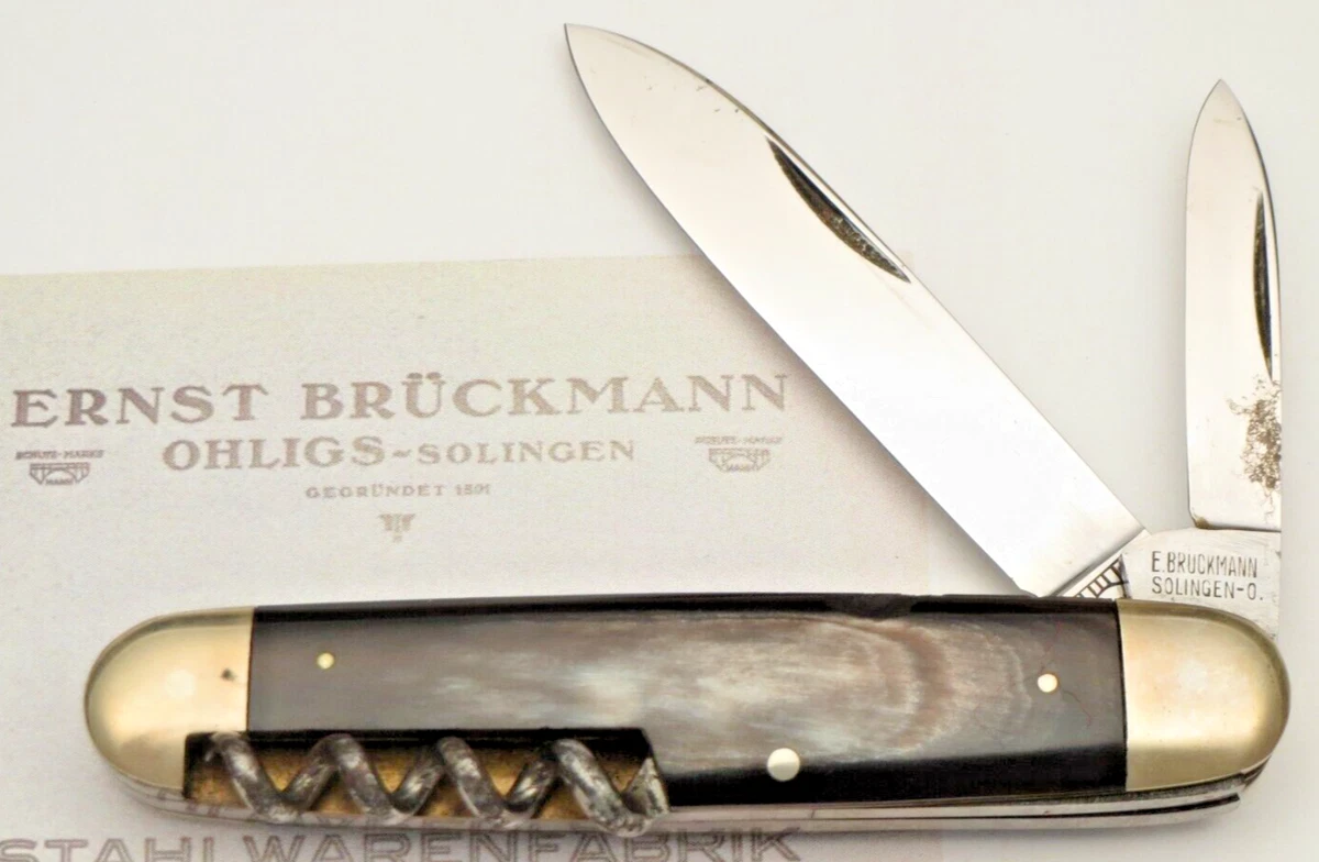 Solingen Horn Handle Pocketknife Collectible Vintage Factory
