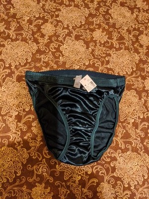 Vintage Victoria's Secret Satin Second Skin Signature Brief  Panties Size 
