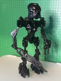 LEGO Bionicle Shadow Toa Mata Tahu 8534 Black Kanohi Hau Custom Blackout Moc