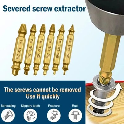 Beschädigte Schraubenausdreher Set gebrochene Schraube abisolierte Schraube Easy Out Removal Tool