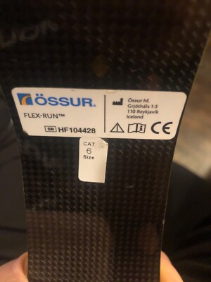ossur flex run with nike sole performance, runner blade foot category 4