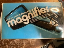 Vintage Bausch Lomb Magnifying Glass w/ Electric Light Box USA Tool